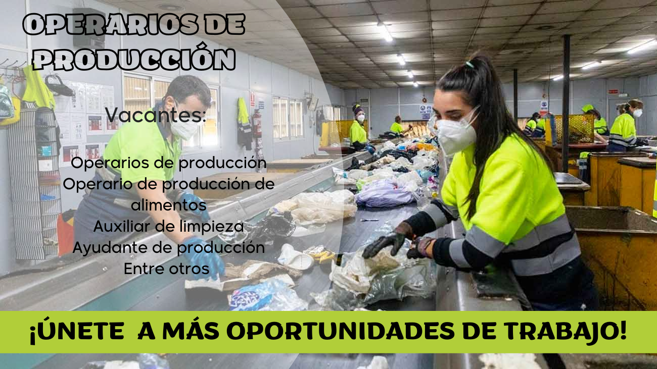 TRABAJOSPARAOPERARIOSDEPRODUCCIÓN